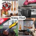 Get The FXXK Out of My Kitchen Funny Oven Mitts with Hanging Loop and Silicone Non-Slip, Housewife Cooking Baking Kitchen Utensils 2-Piece Set, Gifts for Mom Wife Girlfriend Grandma