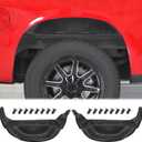 Upgraded Wheel Well Liner Compatible with 2019-2024 Chevrolet Silverado 1500 New Body Style Truck Rear Wheel Guards Mud Flaps Accessories (Excludes ZR2, LT & Custom Trail Boss)