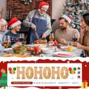 6PCS Bamboo Christmas Decorations Letters Charcuterie Board Box-(with 14 Balloons and Bow) HOHOHO Charcuterie Letters Fillable Food Christmas Party Supplies Table Decoration Food Tray Platter