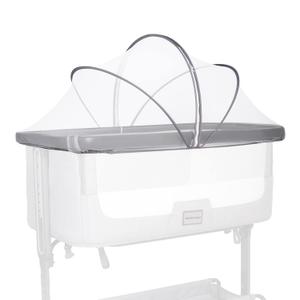Beberoad Love Bassinet Mosquito Net Cover, Breathable Mesh Canopy with 2-Way Zipper for Bedside Sleepers (White)