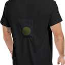 Sleep Apnea T-Shirt on Side Positional Therapy to Prevent Back Sleeping (Black, M)