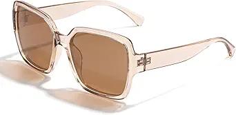 Womens Sunglasses Polarized Oversized Fashion Designer Square Classic Trendy Style