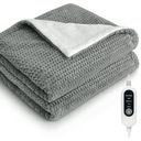 Heated Blanket Electric Throw Blanket with 5 Heat Settings, 10H AutoOff, 50"x60" Soft Wave Fleece for Couch, Bed & Office, ETL Certified