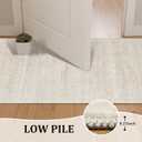 Valenrug Washable Rugs 2x3 - Stain Resistant 2x3 Entryway Area Rugs for Living Room, Non Slip Backing Large Area Rugs for Bedroom, Folable Door Mat (2'x3', Beige)