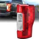 Tail Light Assembly Compatible with 2017 2018 2019 Ford F-250 F-350 Super Duty Right Passenger Side Taillights Rear Brake Signals with Bulbs, Replace HC3Z13404F