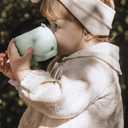Beaba Silicone Sippy Cup, 5.5 oz, Silicone Material, Leakproof Lid, for Baby Toddler, Sage