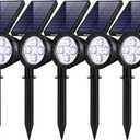 InnoGear Solar Lights for Outside, Solar Lights Outdoor Waterproof Solar Garden Yard Spot Lights Spotlight Pathway Landscape Lighting Wall Light Auto On/Off, Pack of 6 (Cool White)