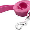 2 x Nylon Dog Training Leash, Traction Rope, 4Ft /5 Foot /6 Feet Long, 5/8 inch 3/4 Inch 1 Inch Wide, for Small and Medium Dogs (Pink, 1'' x 20 FT)