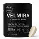 Velmira Colostrum Powder Gluten-Free, Fat-Free  Immune Support, Gut Health, Bovine. Skin & Hair Care for Men & Women 400+ Bioactive Nutrients  Keto Friendly Supplement. Colostrum -120 Servings