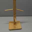 Bamboo Mug Tree with Thicker Base - Countertop Coffee Cup Stand with 6 Hooks