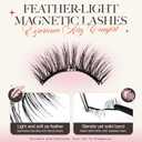 LASHVIEW Upgrade Magnetic Eyelashes with Applicator,Reusable Soft Magnetic Eyelashes Natural Look, No Glue Needed,Easy to Wear and Remove,RC24PDark Brown