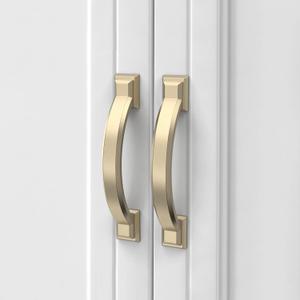 Asidrama 10 Pack 7 Inch(177mm) Brushed Brass Champagne Kitchen Cabinet Handles, Cabinet Pulls Kitchen Cabinet Hardware for Cupboard Drawer Pulls