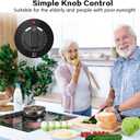 Electric Cooktop 30 Inch - 4 Burners Built-in Ceramic Cooktop, 30" Radiant Electric Stove Top with Knob Control, Hot Surface Indicator, 6700W, 220-240V Hard Wire(No Plug), Size: 30 Inch-6700W