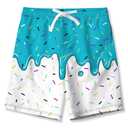 Swim Trunks Boys Kids Ice Cream Bathing Suits Size 14