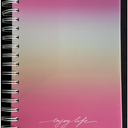 PlanAhead Ombre Poly Tabbed Journal Enjoy Life 160 Ruled Pages Approx 6” X 8”