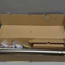 Satin Nickel Curtain Rods 18 to 88 inches,1 Inch Modern Metal Drapery Rods,Adjustable Heavy Duty Curtain Pole Suitable for Bedrooms and Living Rooms(18"-88"Satin Nickel)