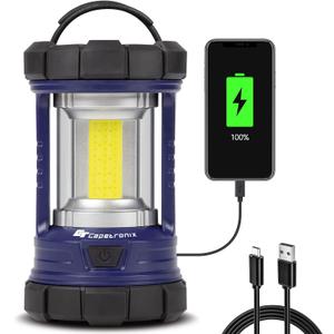 Camping Lantern, 3200LM LED Lanterns for Power Outages, 4600mAh Phone Charger & Rechargeable Lantern, 5 Light Modes Camping Lights & Lanterns for Hurricane/Emergency, CT CAPETRONIX Camping Accessories (Navy Blue)
