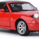 Car Toys for Boys 1 32 Diecast Cars Metal Toy Car,Collectibles Model Car Kits for Adults and Kids,Pull Back Cars with Lights and Sounds,Toy Cars for Boys Age 4-7Red