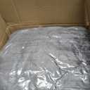 UINIU Sherpa Fleece Weighted Blanket for Adults Queen Size 12lbs, Soft Cozy Flannel Heavy Throw Blanket for Relax and Deep Sleep, 3D Ribbed Warm Fleece Weighted Blankets for Couch and Bed, 60" x 80" (Light Grey)