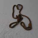 Mile High Life Slip Leads for Dogs | Heavy Duty Dog Training Leash | 5 Feet No Pull Slip Leashes w Leather Tip | Brown Rope Lead for Dogs Outside