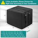 Winter Window Air Conditioner Cover Waterproof for Outside Unit, Luxiv Freeze Protection Cover for Outdoor Window Ac Insulation Cover with 3 Layer (Black, 17Wx12Dx13H)