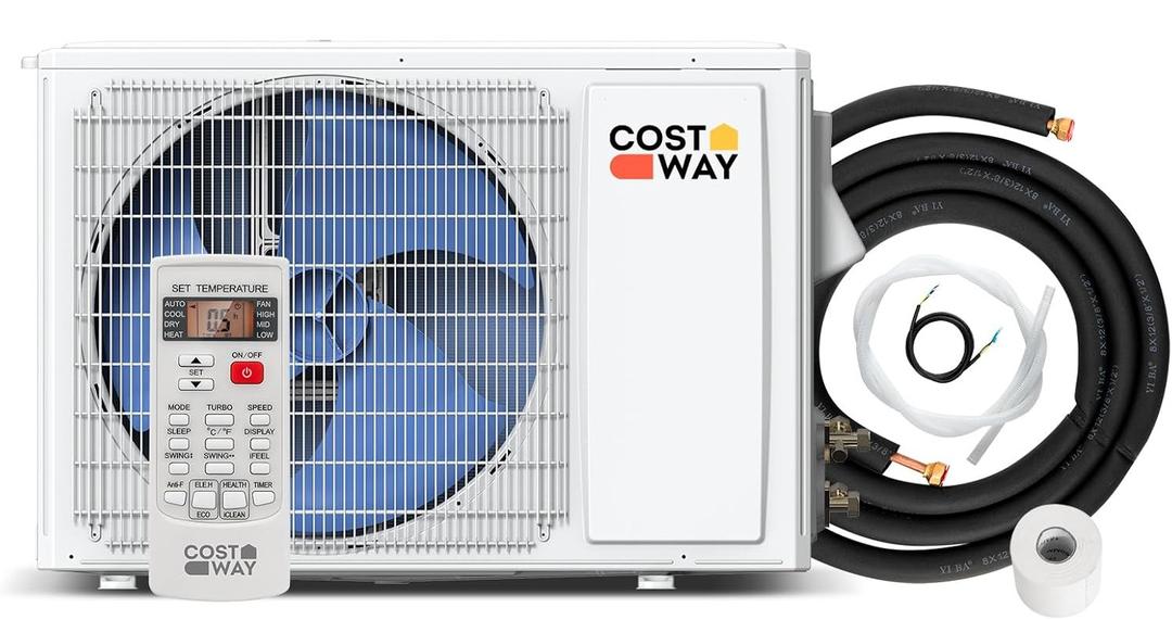 Heater, 20 SEER2 115V AC Unit Cools Rooms up to 750 Sq. Ft, Energy Efficient Inverter AC with Heat Pump (Blast Series)