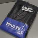 MIULEE Black Blackout Curtains for Bedroom Living Room 84 Inches Long 2 Panels, Thermal Insulated Room Darkening Drapes Solid Grommet Top Noise Reduction Light Blocking Halloween Window Treatments