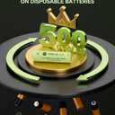 10 x Ni-MH AA 600mAh 1.2V Rechargeable Battery for Solar Lights, AA 1.2V Rechargeable Battery Pre-Charged, Low Self - Discharge for Outdoor Solar Lights, Ground Lights (AA-600mAh-4pack