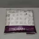 Jinchan Boho Linen Blend Curtains Beige Farmhouse Curtains 84 Inches Long Green Embroidered Leaf Living Room Ogee Geometry Drapes Light Filtering Grommet Country Drapes 2 Panels Green on Flax