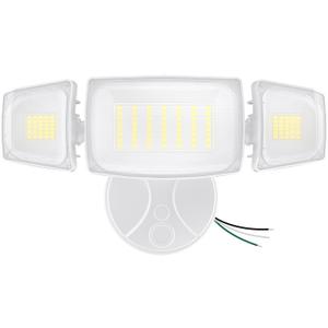 Olafus 80W Flood Lights Outdoor, Switch Controlled 8000LM LED Security Lights, IP65 Waterproof Outside Floodlights, 6500K Exterior Flood Light Fixture Wired for House Yard Porch Eave White