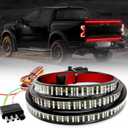 4WDKING Truck Tailgate Light Bar, 60" Triple Row LED Strip with Red Brake White Reverse Amber Turn Signal for Pickup Trailer SUV RV Van ATV UTV