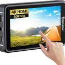 Desview R5II Camera Monitor, 5.5 inch High Brightness Touch Screen Field Monitor with 3D Lut Full HD 1920x1080 IPS Waveform VectorScope Peaking Focus 4K HDMI 8V DC Input Output for DSLR Camera