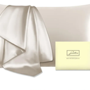 Mulberry Silk Pillow Cases Standard Size Silk Pillowcase with Zipper Soft Breathable Smooth Cooling Satin Silk Pillow Covers for Sleeping for Hair and Skin (Beige,20"X 26",1Pcs)