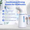 Steamer for Clothes 700W, Fast Heat-up in 40S, 120ML Water Tank, 25g/min Strong Penetrating Steam, Portable Clothes Steamer Iron for Travel and Home(GY169)