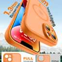 TOCOL for Phone 14 Case, Compatible with Magsafe Charger, Full Camera Protection, Drop Protection, Translucent Matte Phone Case for iPhone 14 6.1 inch (Orange)