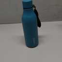 BJPKPK Insulated Water Bottles, 18 oz Stainless Steel Metal Water Bottle with Strap, BPA Free Leak Proof Jugs, Mugs, Flasks, Reusable Thermal Flasks for Sports & Travel, Lake Blue