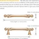 Asidrama 10 Pack 3.75 Inch(96mm) Brushed Brass Kitchen Cabinet Handles, Gold Cabinet Pulls Kitchen Cabinet Hardware for Cupboard Drawer Pulls
