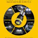 AUXITO 194 LED Bulbs for License Plate Light 168 175 2825 W5W T10 24-SMD 3014 Chipsets 6000K White for Car Dome Door Map Dash Courtesy Cargo License Plate Lights, Pack of 2