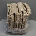 5 Pack Woven Storage Baskets for Shelves, Decorative Basket Organizer Storage Bins for Toys, Books, Clothes, Closet, Nursery, Bathroom  Cotton Rope Shelf Baskets for Organizing and Decor, Khaki