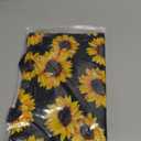 Car Trash Bag Hanging Back of Seat with Adjustable Snap Buckle Strap Cute Printed Drawstring Garbage Bags for Car-Sunflower