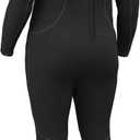 Hevto Plus Size Wetsuit Men Women 3/2mm Neoprene Full Shorty Wet Suit Back Zip Swimming Keep Warm in Cold Water, 54