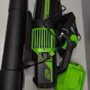 Greenworks 80V (150 MPH / 500 CFM / 75+ Compatible Tools) Cordless Axial Leaf Blower, 2.0Ah Battery and Charger Included