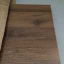 C Shaped End Table with Charging Station, Small Side Table for Couch, C Table with Wheels and Adjustable Desktop, Wooden Couch Table for Living Room, Bedroom (Brown)