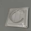 3 Inch Dryer Vent Cover 1475W White Plastic Louvered Vent Cover