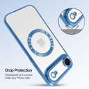 OOK Magnetic Case Made for iPhone Air 6.5 Inch [Compatible with MagSafe] Soft TPU Anti-Scratch Shockproof Protective Phone Cover Slim Clear Case for Women Men - Blue