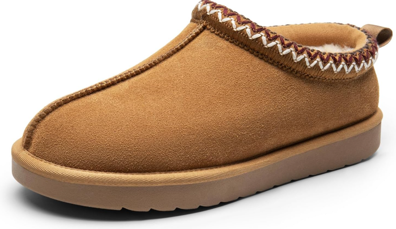 DREAM PAIRS Women's Fuzzy Cozy Slippers Genuine Suede Indoor Outdoor Fluffy Home Comfy Winter Slip On Cute Warm Memory Foam Furry Shoes Fuzzy Easy, Size 9