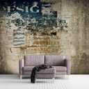 Retro Graffiti Wall Mural Wallpaper for Bedroom 137" x 100" (No.33)
