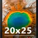 20x25 Picture Frame for Wall Display, 20x25 Black Picture Frame with Shatter Resistant Plexiglass, Stable and Sturdy 20 x 25 Poster Frame for Wall Display, Handpicked Gift Collection, 1 Pack