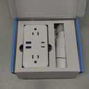 Kakyanill European Travel Plug Adapter, EU/UK/US Travel Plug Adapter Power Strip, 6 AC Outlets, 4 USB Ports (2 USB C), 3ft Wrapped Around Extension Cord, Universal Travel Adapter