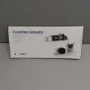 OAPRIRE White Acrylic Floating Shelves Set of 2 - Damage Free Expand Wall Space - 12 Inch Wall Shelves with Strong Adhesive for Bathroom, Bedroom, etc